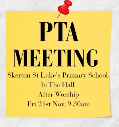 Please come along to the next PTA Meeting