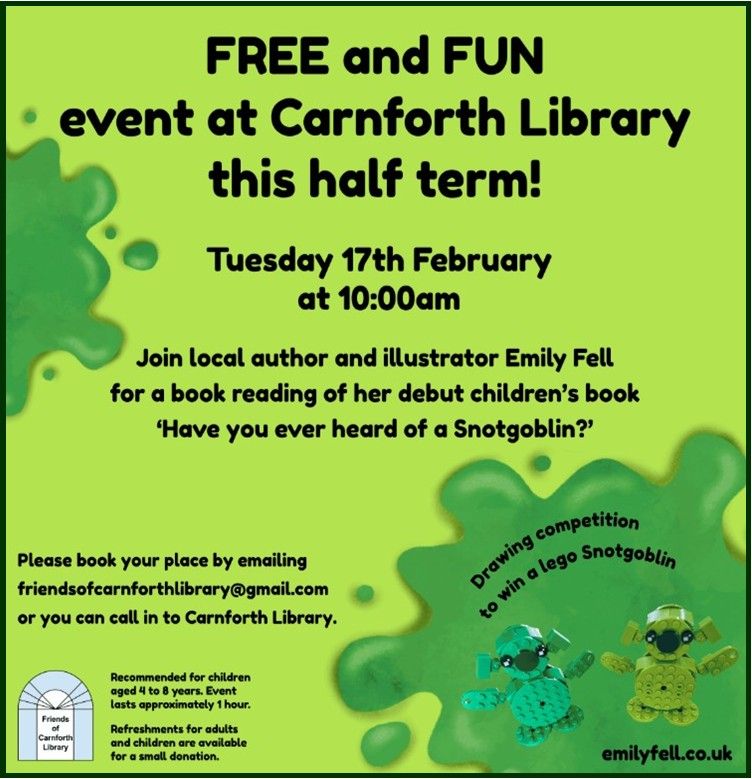 Free and fun event at Carnforth Library this half term