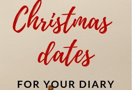 Christmas Diary Dates 
